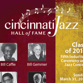 Program cover for the Cincinnati Jazz Hall of Fame 2019